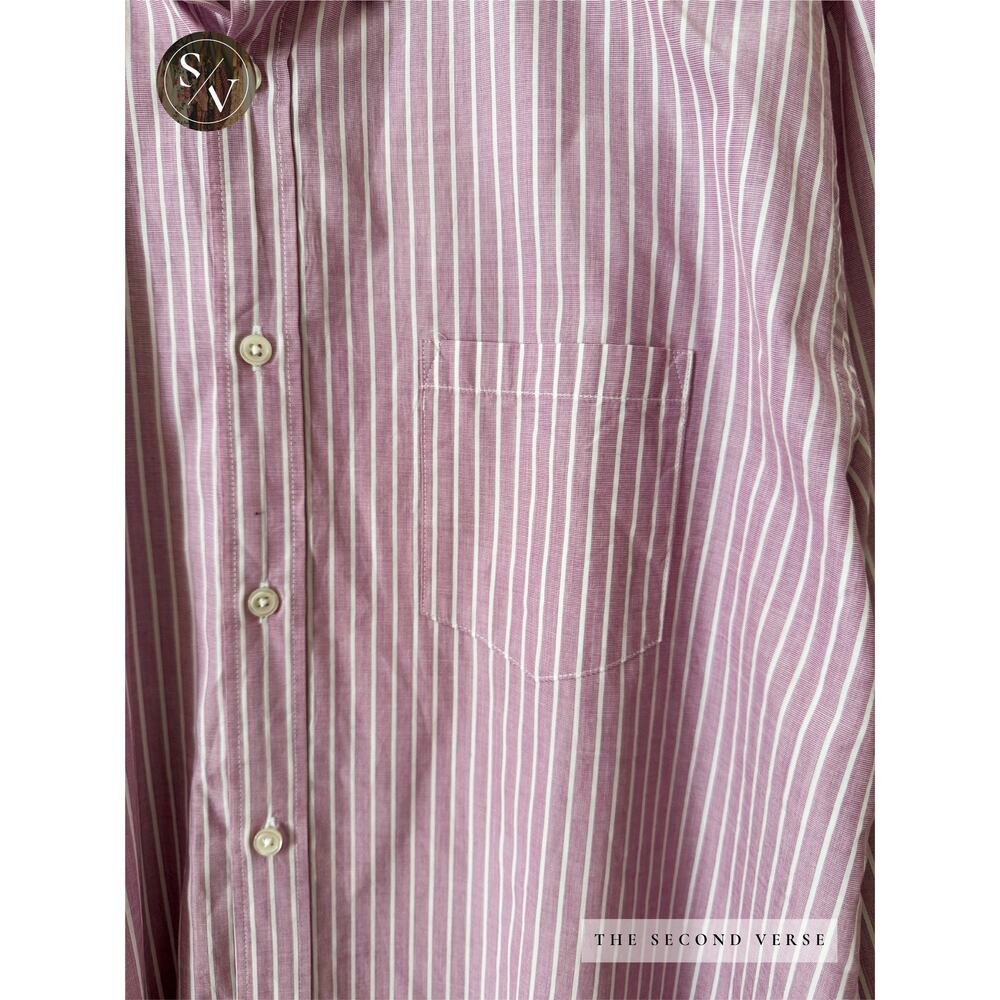 J. Crew Long Sleeve Buttondown Striped Men's Business Casual Shirt Size XL - Picture 4 of 8